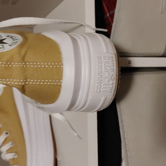 Converse Womens High-Top Sneakers - Yellow - Picture 2 of 3